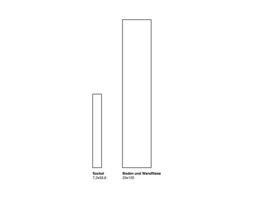 form & style Feinsteinzeug Wand- und Bodenfliese FIRENZE oak light 23 x 120 x 0,87 cm