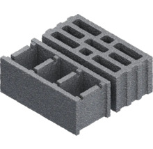 Zwei Mauersteine mit Hohlräumen