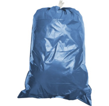 Blauer Müllsack gefüllt