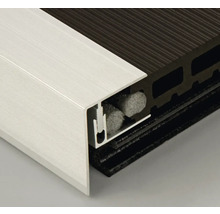 Detailansicht einer Aluminium-Türdichtung