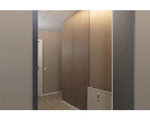 Produktbild 4 (groß) Flur mit Wandpaneelen und Heizkörper