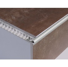 Fliesenabschlusskante aus Metall an Fliesen
