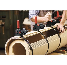 Verwendung von Bandspannern beim Verleimen von Holz