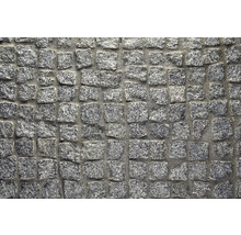 Nahaufnahme von Granitpflastersteinen