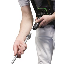 Anschluss eines Farbspritzgerätes an eine Lanze