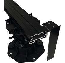 Terrassenlager mit Aluminium Unterkonstruktion und Blende