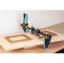 Wolfcraft Bandspanner zum Verleimen von Holzrahmen auf einer Holzplatte