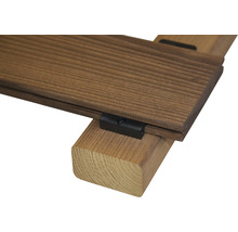 Terrassendielen-Befestigung mit Holzunterkonstruktion