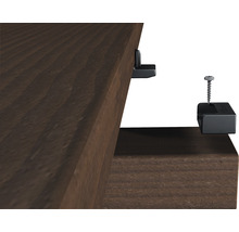 Terrassendiele Befestigung mit Montage Clip und Schraube