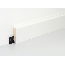 Sockelleiste mit Clip zur Befestigung an der Wand