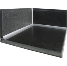 Ecke einer Arbeitsplatte mit Kantenschutzprofil