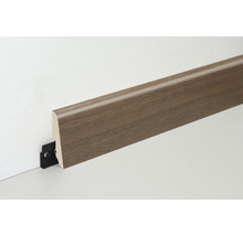 Sockelleiste mit Befestigungsclip an einer Wand