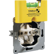 Stabila Pocket Electric Wasserwaage auf einer elektrischen Installation