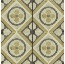 Quadratische Fliesen mit geometrischem Muster für Bodenbeläge