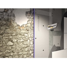 JACKOBOARD Bausysteme vor einer alten Steinwand