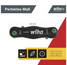 Wiha PocketStar Halter mit Torx Profilen, Länge 95 Millimeter