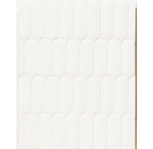 Keramikmosaikfliese im Lamellen Design