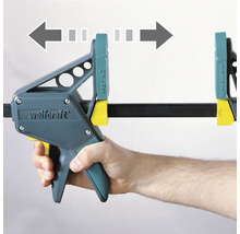 Wolfcraft Einhandzwinge im Einsatz