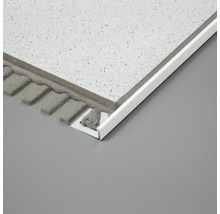 Fliesenprofil aus Kunststoff am Fliesenrand