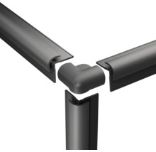 Eckverbinder mit Profilen