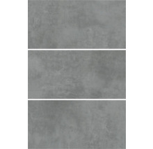 Drei graue Fliesen mit Steinoptik