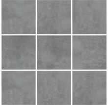 Neun quadratische Fliesen mit Betonoptik