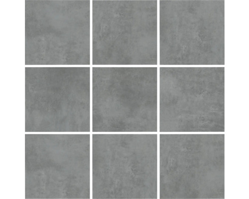 MIRAVA Feinsteinzeug Wand- und Bodenfliese MANHATTAN Anthracite 60 x 60 x 0,9 mm matt rektifiziert