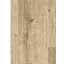 Nahaufnahme von Laminatboden in Holzoptik.