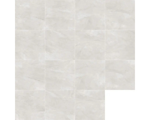 Wand- und Bodenfliese Wells ivory poliert 120x120cm