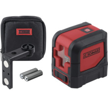 J.C. Schwarz Kreuzlinienlaser mit Tasche, Halterung und Batterien