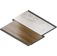 Zwei Vinylbodenpaneele mit Klickverbindung