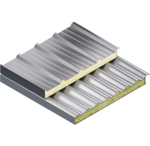 Profilbleche mit Isolierung im Detail