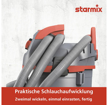 Starmix Staubsauger mit praktischer Schlauchaufwicklung