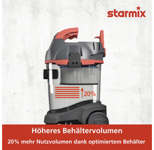 Starmix Staubsauger mit größerem Behältervolumen