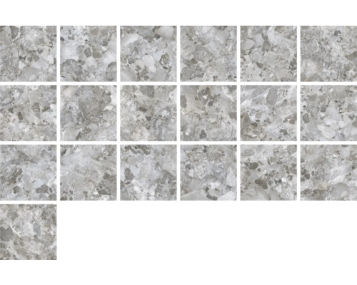 Produktbild 3 (groß) Mehrere graue Bodenfliesen mit Marmordesign.