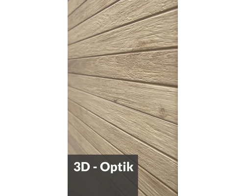 Wandfliese Northwood oak 3D Strip 33,3x100cm rektifiziert