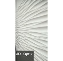 Weiße Wandfliesen mit 3D-Optik für Innenräume