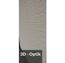 Nahaufnahme einer Wand mit 3D-Optik für den Innenausbau