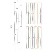 Abmessungen von Holzpaneelen