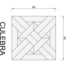 Culebra Fliesenmuster mit Abmessungen von 60 x 60 cm
