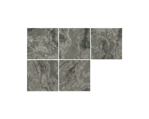 Feinsteinzeug Wand- und Bodenfliese Sheffield black poliert und rektifiziert 119 x 119 x 1 cm
