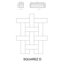 Schema für die Verlegung von Terrassendielen Squarez D