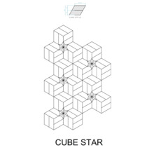 Cube Star Designzeichnung