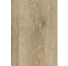 Nahaufnahme eines Laminatbodens in Holzoptik