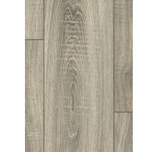 Nahaufnahme von Laminatboden in Holzoptik