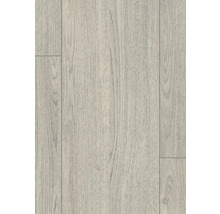 Nahaufnahme von Laminatboden in Holzoptik