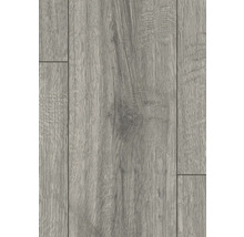 Nahaufnahme von Laminatboden in Holzoptik