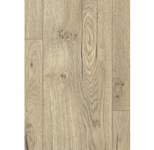 Nahaufnahme von Paneelen mit Holzstruktur für den Bodenbelag