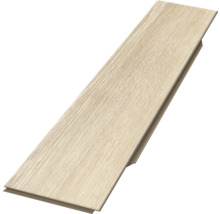 Einzelne helle Laminatdiele mit Holzstruktur