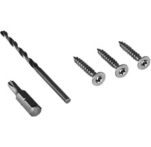 Bohrer, Bit und Senkkopfschrauben